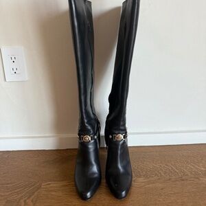 VERSACE HIGH HEELS BOOTS OVER THE KNEE